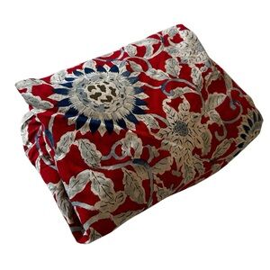 Lauren Ralph Lauren Côte d'Azur Twin Duvet Cover Sunflower Floral Red Blue Boho